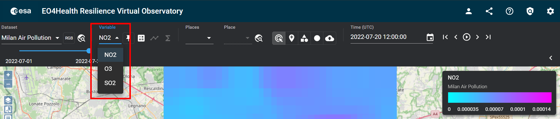 EO4Health Viewer Screenshot